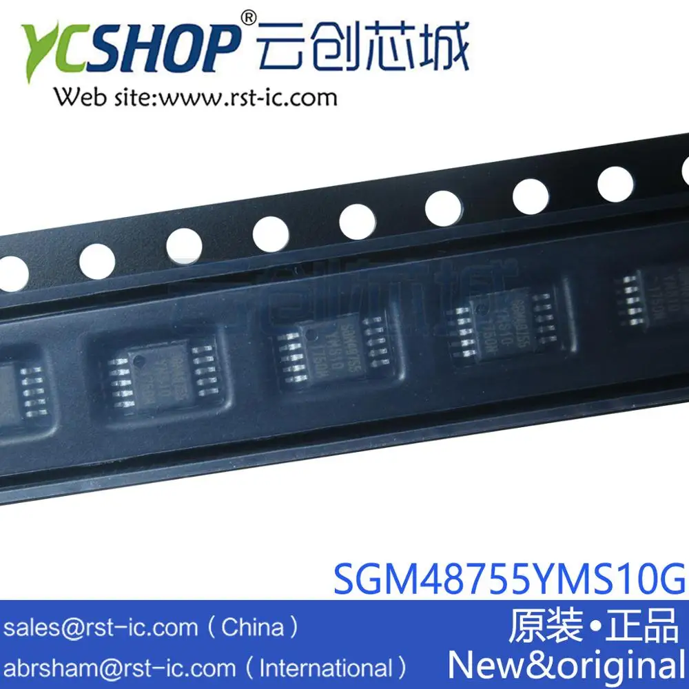 SGM48755YMS10G SGM48755 MSOP 10 высокая изоляция и низкой утечкой 4:1 CMOS аналоговый сигнальный