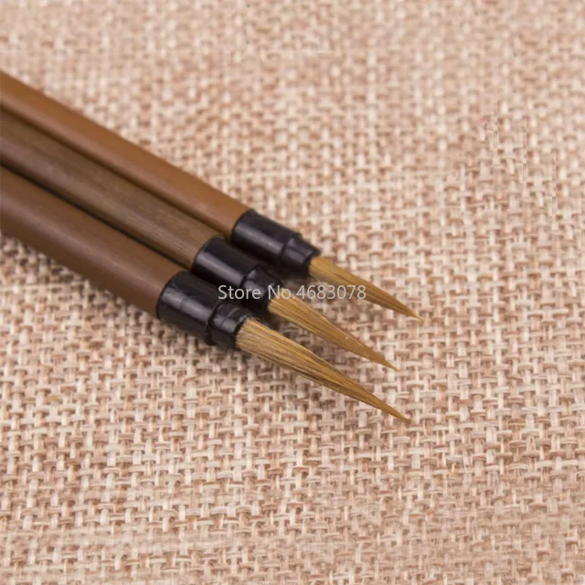 

3pcs Hook Line Fine Paint Brush Chinese Calligraphy Brush Pen Plastic Shaft Paint Brush Art Stationary Oil Painting Brush