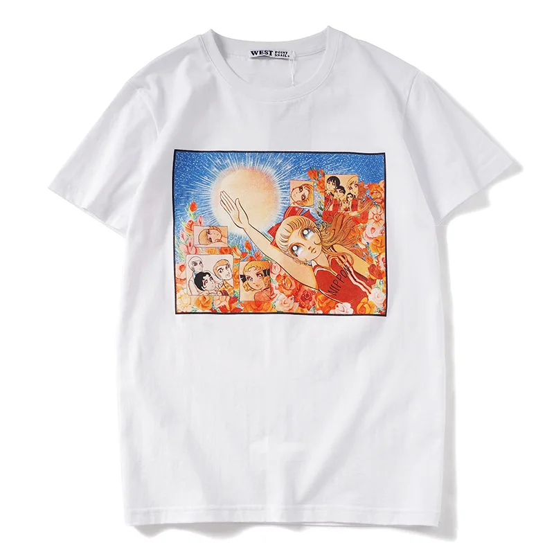 

Новинка 2019, мужские Модные футболки в стиле панк, мультяшная футболка NIppon, уличные хлопковые футболки в стиле хип-хоп для скейтборда, футбол...