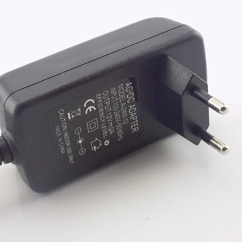 12V 2A 2000mA US EU Plug 100 240V преобразователь переменного тока в постоянный Мощность