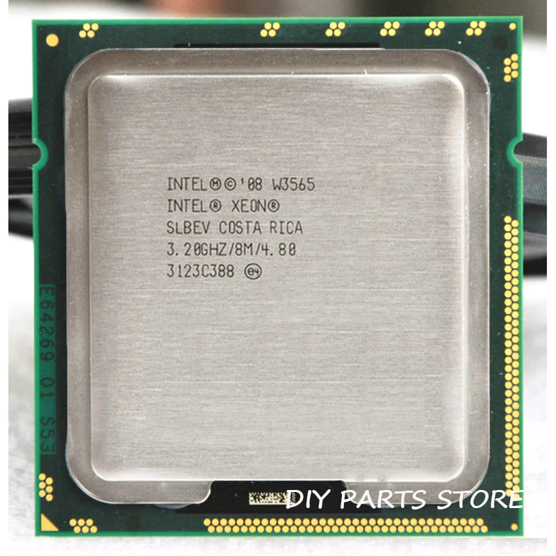 Четырехъядерный процессор INTEL XONE W3565 3 2 МГц уровень 8 м 4 ядра подходит для