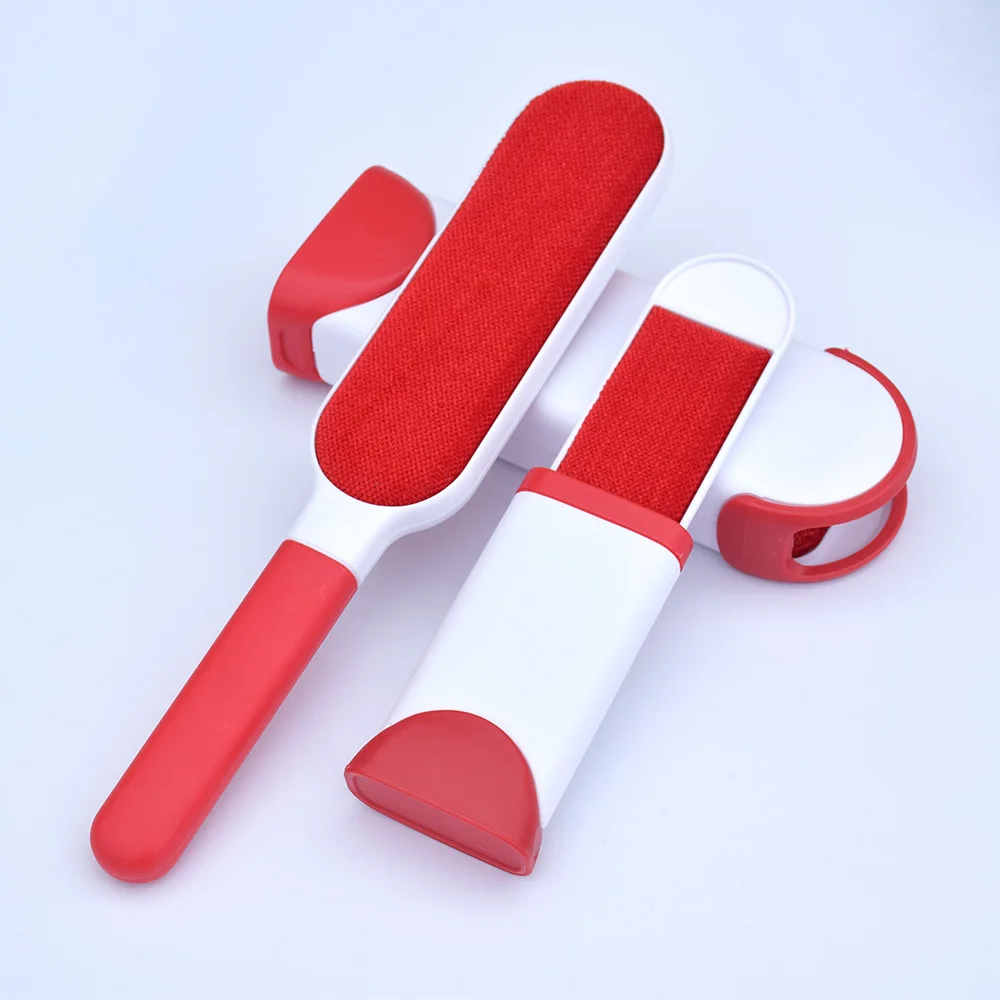 red set Щетка для домашних животных для удаления волос Машинка для стрижки питомцев кошек и собак меховая щетка Уход за лошадьми инструменты бытовой диван уборка bursh Главная щетка для мытья тарелок - Цвет: red set