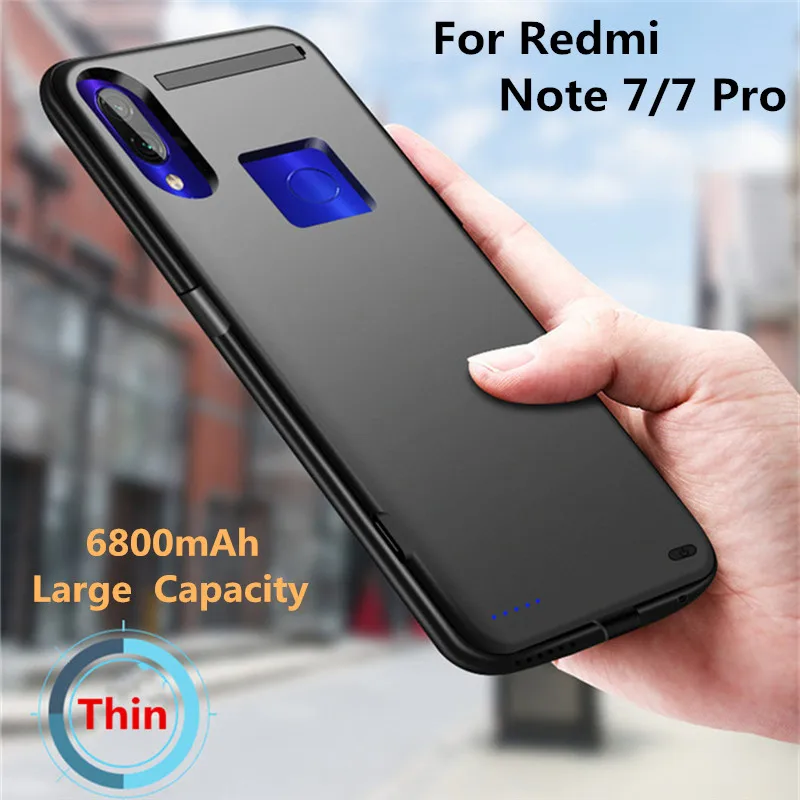 KQJYS 6800 мАч Мобильный блок питания для Redmi Note 7 блок питания портативный аккумулятор зарядное устройство набор для Xiaomi Redmi Note 7 Pro