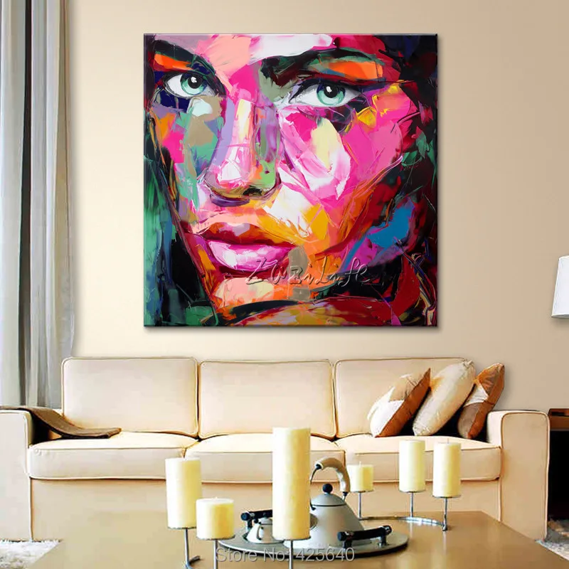 Франсуаза Nielly холст живопись палитра нож лицо картина маслом настенные художественные картины для гостиной домашний декор caudros decoracion