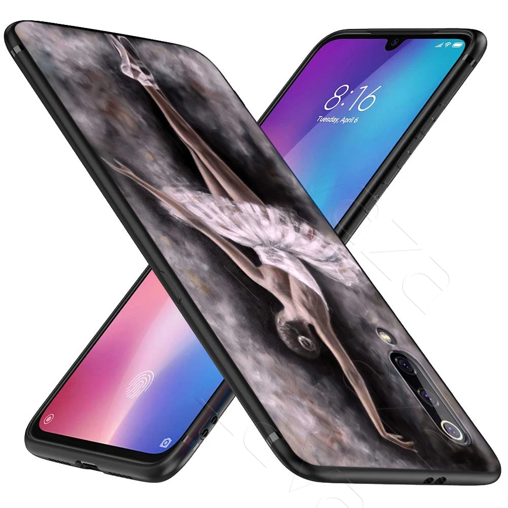 Балетные танцевальные шлепанцы для девочек чехол Xiaomi Redmi Note 8 9 S K30 Pro MI MAX 3 6 SE A1 A2 A3 10