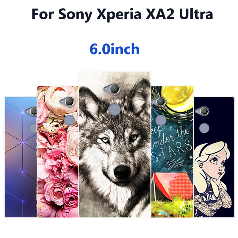 Чехол для Sony Xperia XA2 Ultra H4233 мягкий силиконовый чехол с мультяшным рисунком XA 2