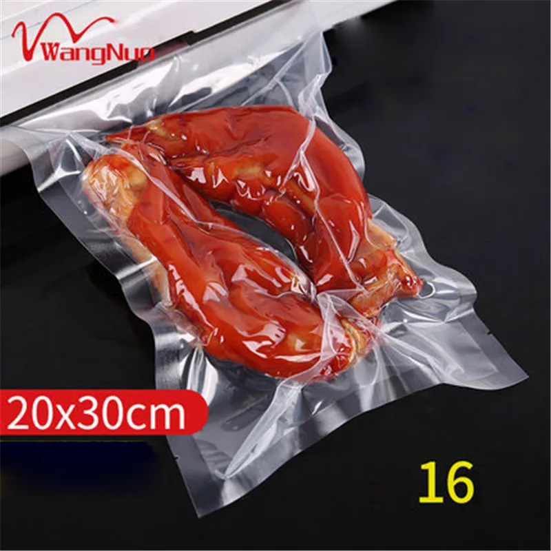 100Pcs/Lots Transparent Vacuum Packaging Bag 16 Silks Plastic Food Preservation Composite | Дом и сад