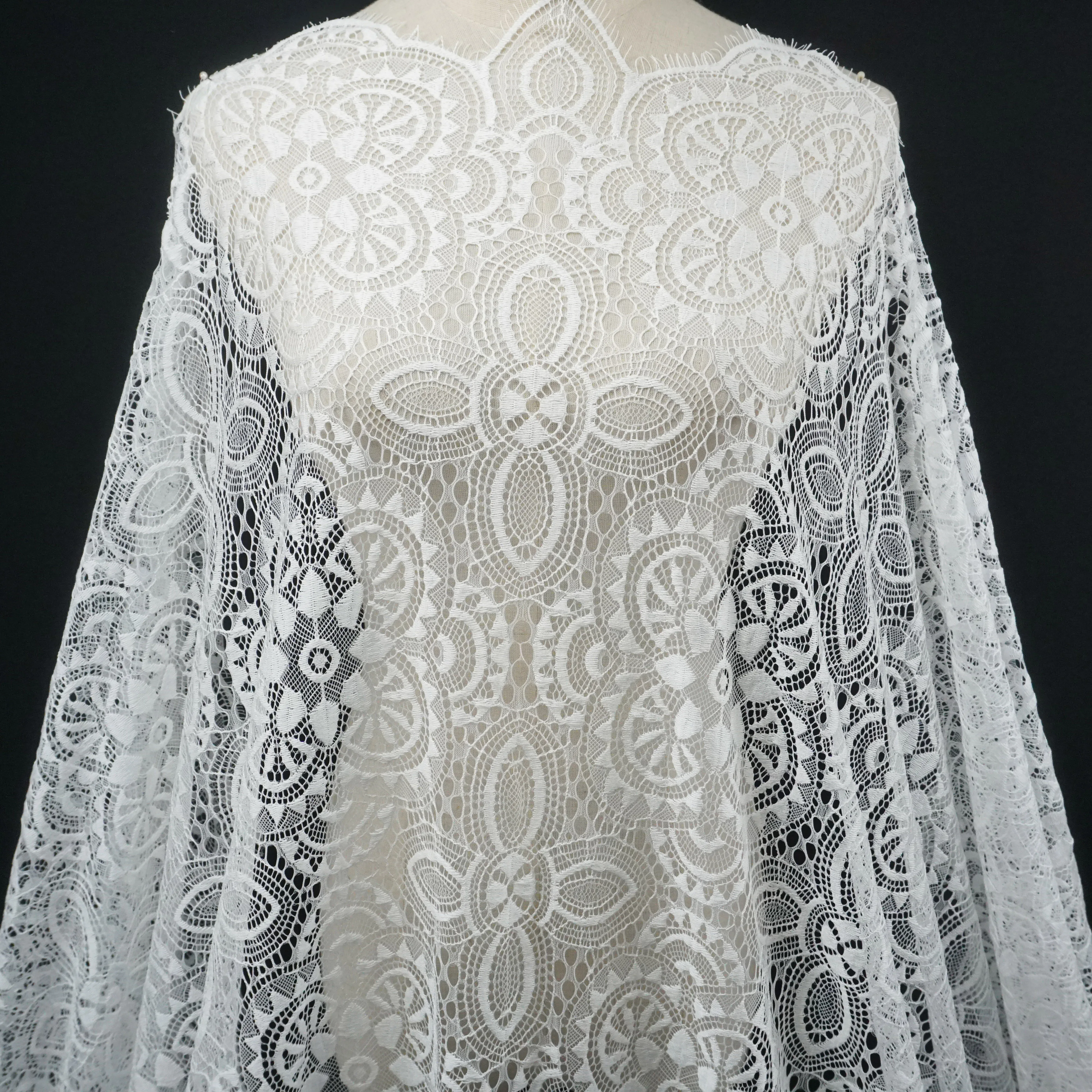 Модное женское платье из кружевного материала 150*300 см/шт. 1 шт. Бесплатная