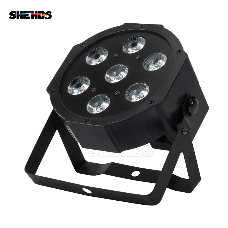 Светодиодный светильник SHEHDS 7x12 Вт RGBW с DMX512 входом/выключением питания для DJ сцены