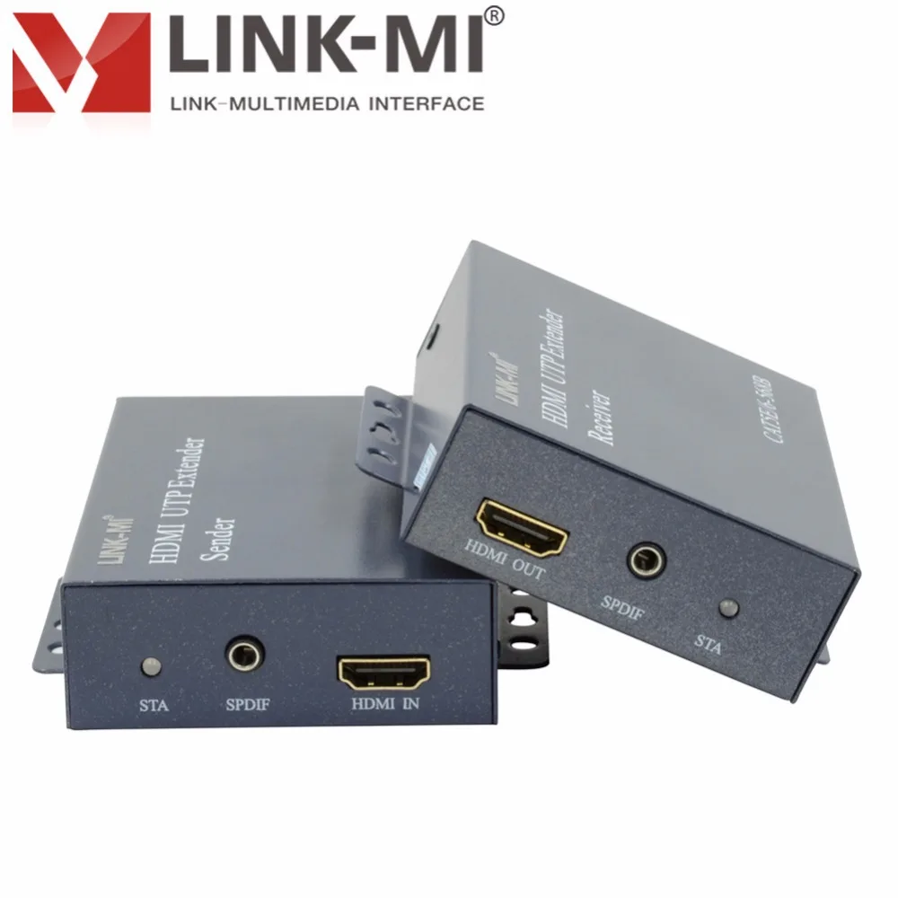 HDMI передатчик и приемник с помощью одного кабеля Cat5ECat6 для HD TV 3D 1920x1080 @ 60Гц
