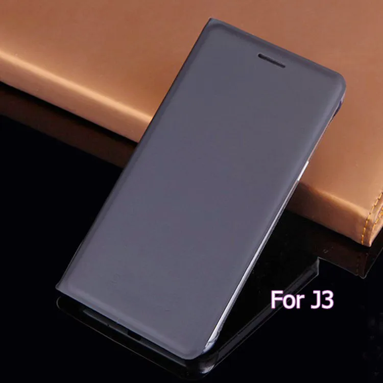Тонкий флип чехол кожаный с держателем карты маска для Samsung Galaxy J3 2016 J320 J320F J320H