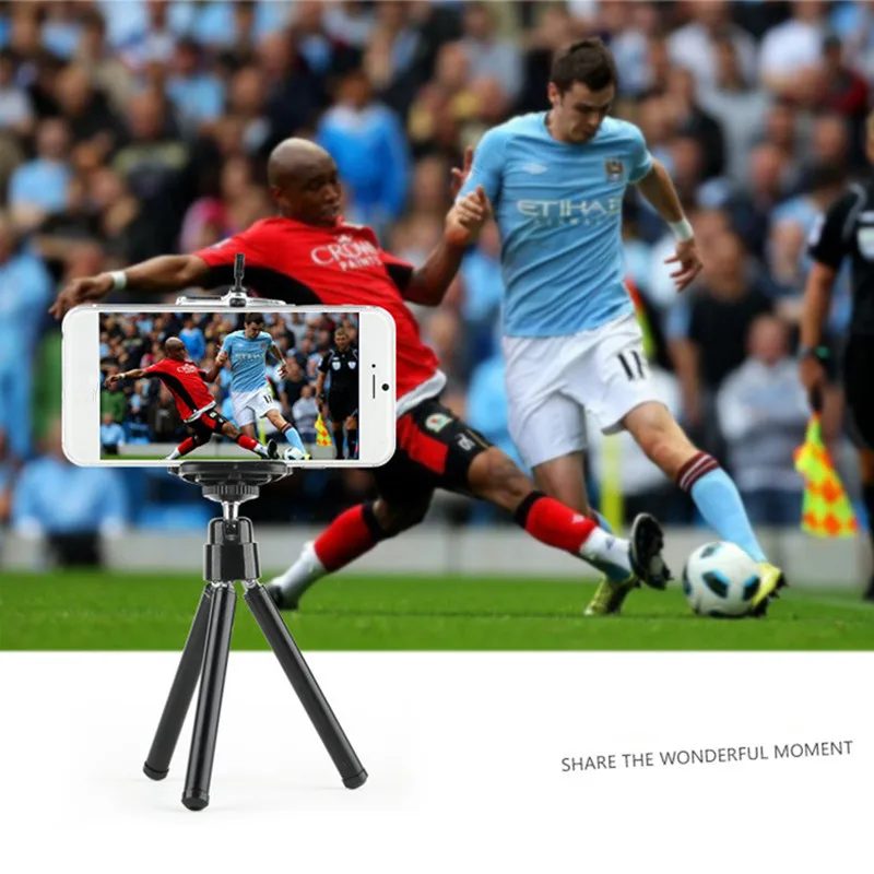 Mini Portable Tripod Phone Camera Aluminum Monopod For Mobile With Wireless Shutter Remote | Электроника