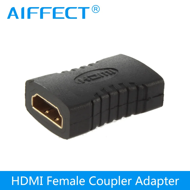 AIFFECT 1 шт. HDMI Женский к переходник удлинитель адаптер Разъем 24 К позолоченный для