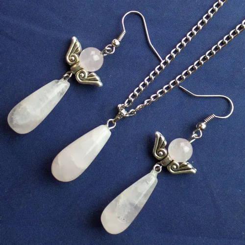 (Минимальный заказ 10 $ микс) 1 нитка красивый розовый Quartzs набор ожерелье