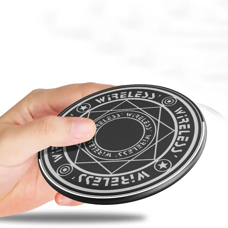 Беспроводное зарядное устройство Microdata быстрое для телефона GY-68P 10 Вт QI мини samsung