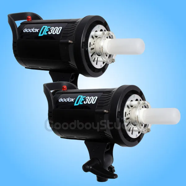 2 шт. Godox de 300 Вт 300Ws Compact Flash Studio Strobe Light головы 220 В 230 X2|studio flash strobe|godox de-300studio head |