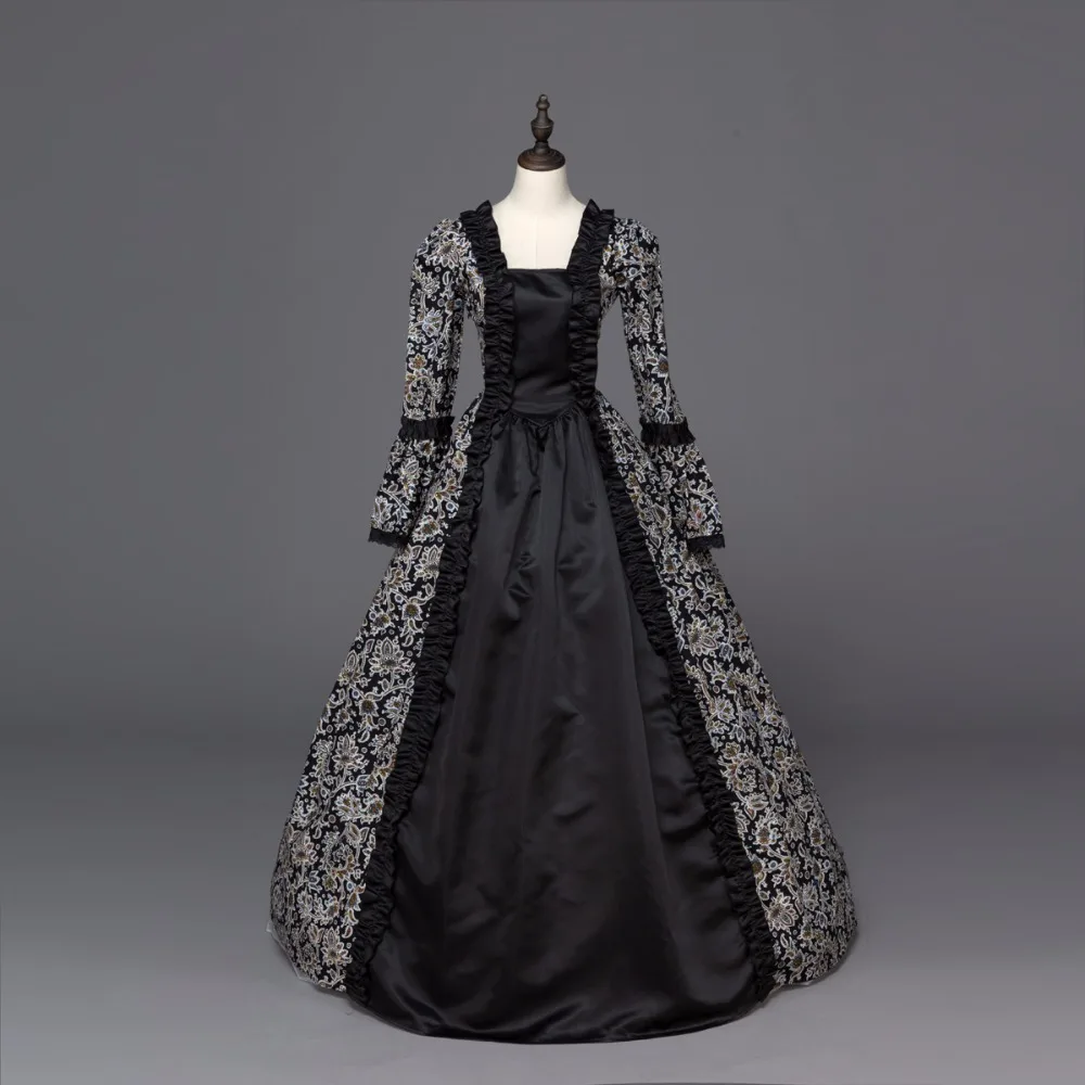 Высокое Качество Южная Белль Ренессанс грузинский готический платье Платье