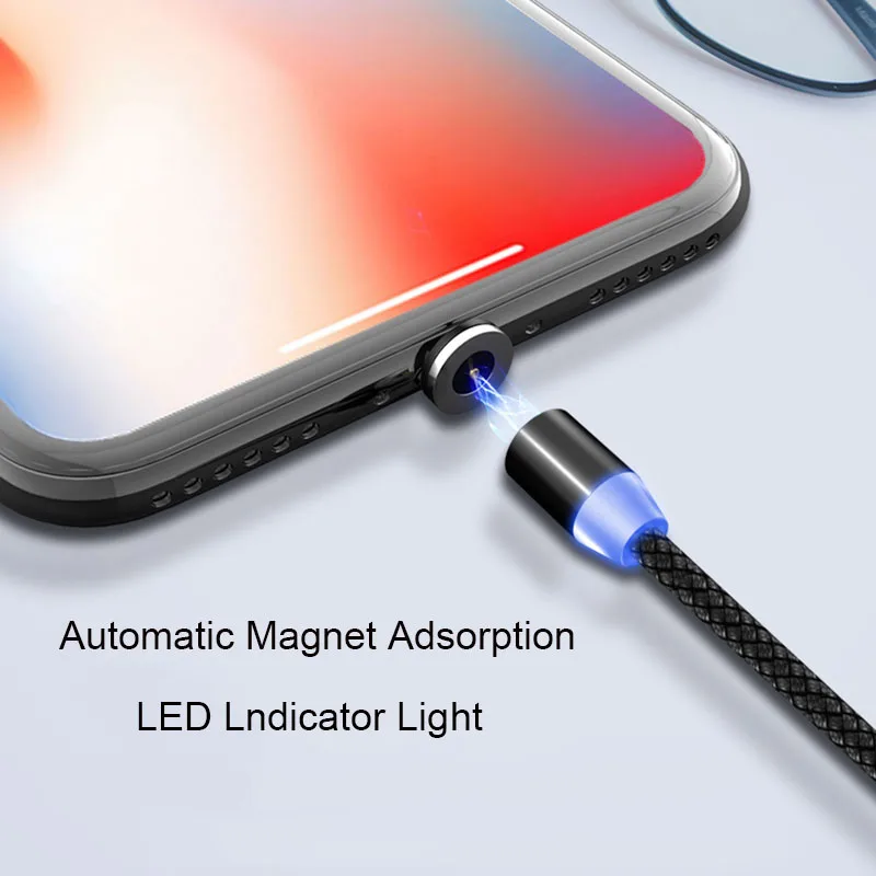 Sarika S03 3 в 1 магнитное зарядное устройство Micro USB кабель для iPhone 5 5S 6 7 6S 8 Plus Быстрая зарядка магнит зарядка usb type C кабель провод