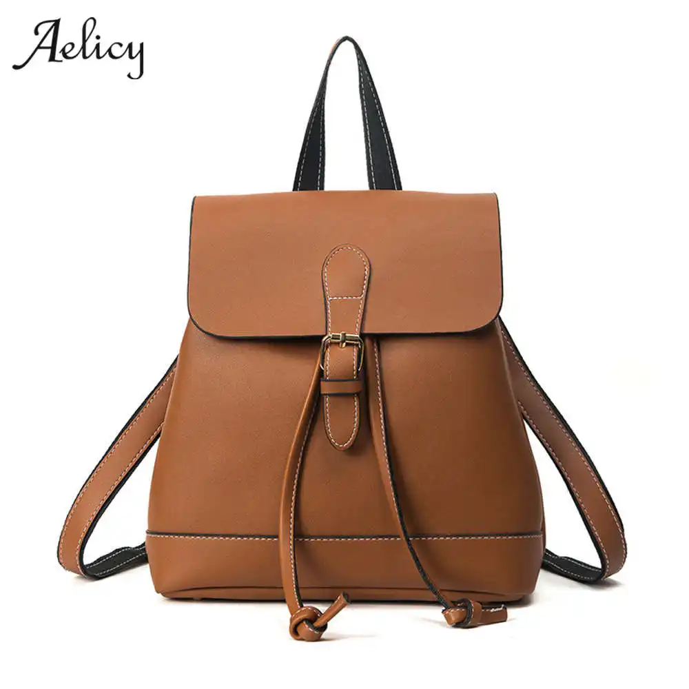 Женский винтажный рюкзак Aelicy из искусственной кожи высокого качества|designer leather