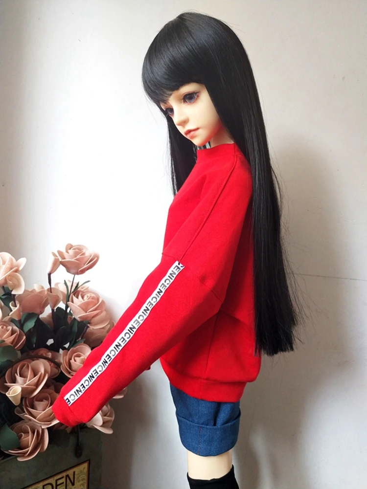 Аксессуары для кукол, Одежда для кукол, BJD, SD, модный свитер, черный, красный, синий, белый, аксессуары для кукол, 1/3, 1/4, 1/6, одежда, игрушка для девочек
