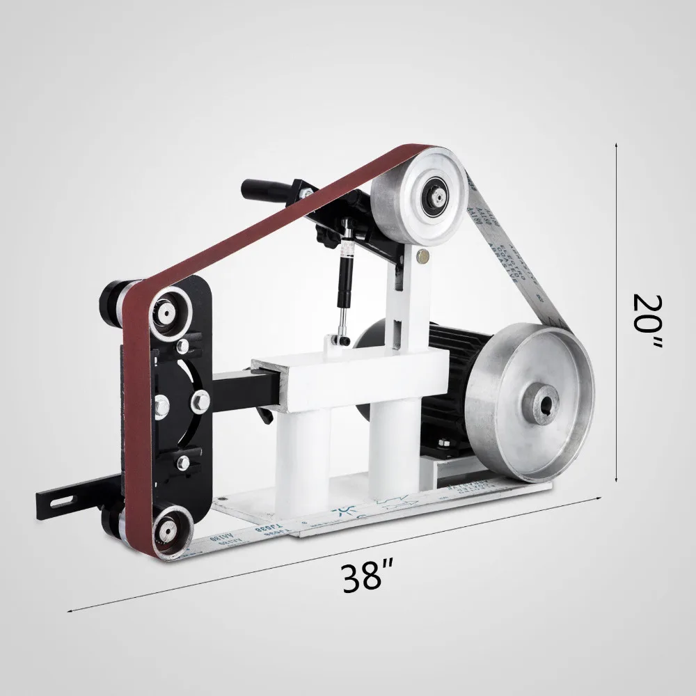 Ленточная шлифовальная машина 2x82 дюйма полный шасси с двигателем 2HP и комбо VFD |
