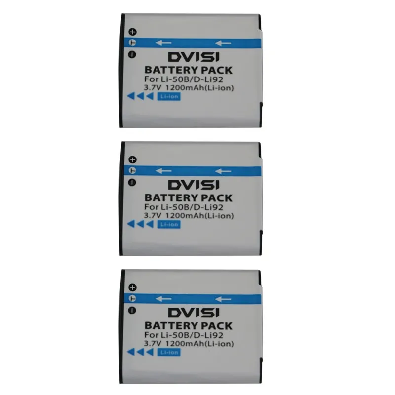 Аккумулятор на 1200 мАч для Olympus LI-50B LI 50B U1020 U1030SW SP 810 800UZ u6010 u6020 u9010 SZ14 SZ16 SZ30 u1010 Pentax D-LI92