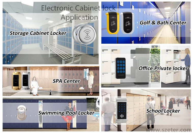 Ziyue RFID Электронный замок шкаф с браслет серебро и золото Цвет по выбору
