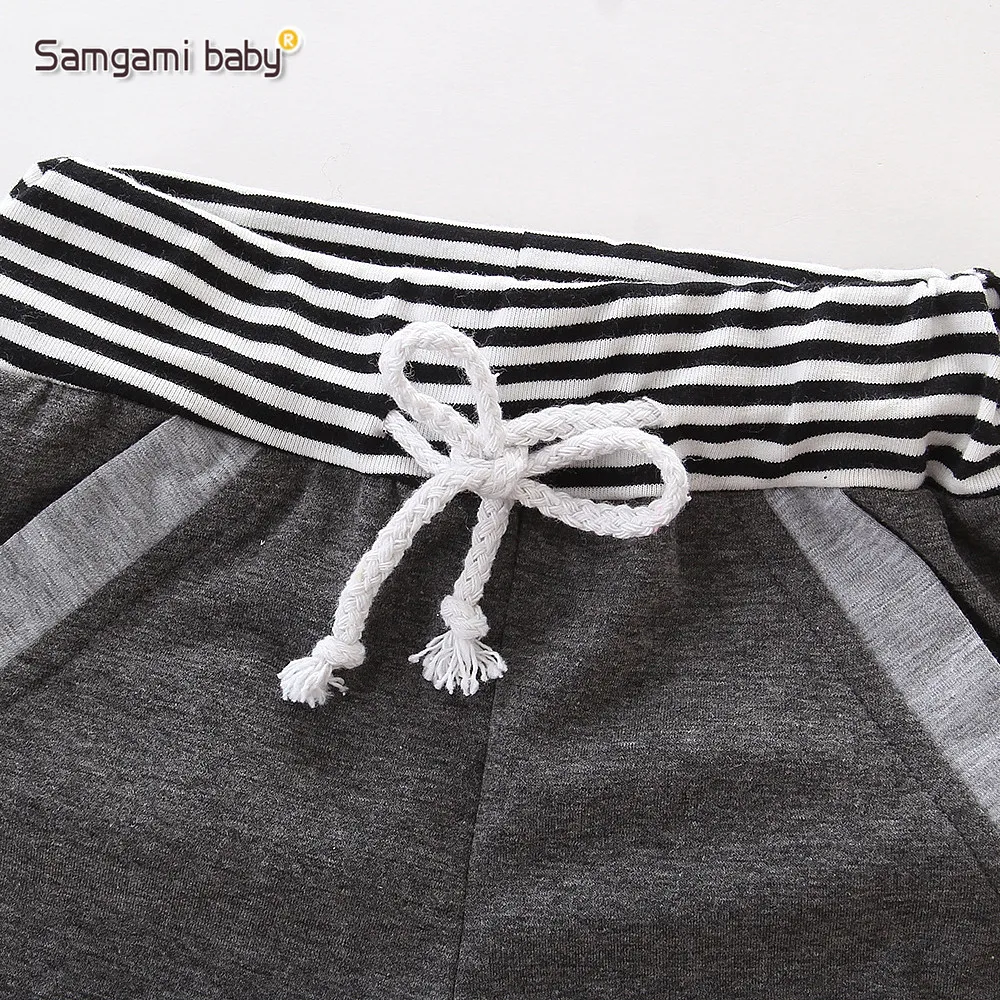 Спортивный костюм SAMGAMI для новорожденных повседневная одежда маленьких девочек