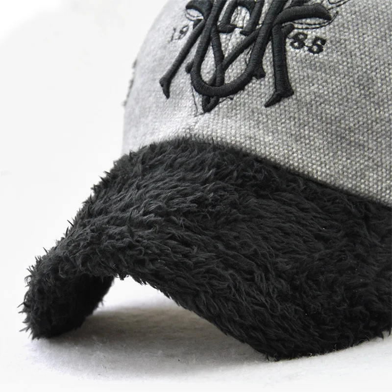 Детская шапка Snapback [JAMONT] зимняя теплая утепленная бейсбольная кепка для