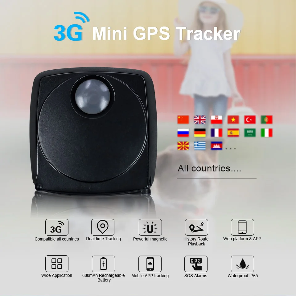 Универсальный 3g gps трекер мини автомобиль собака автомобиль для животных велосипед в режиме реального времени отслеживание gps локатор GSM SMS GPRS гео забор веб lokalizator