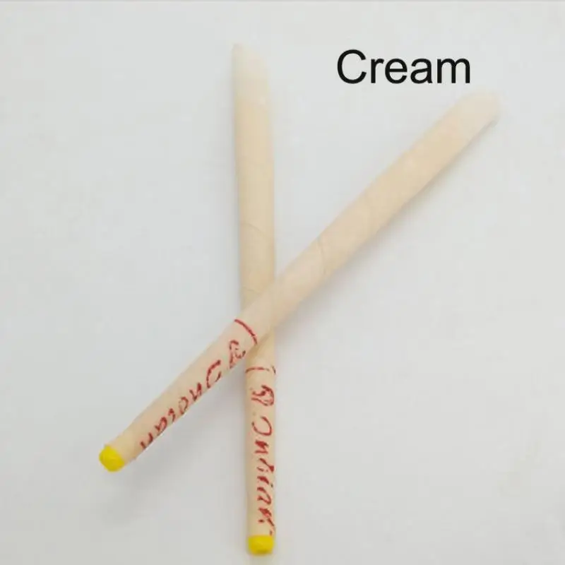Cream 10 шт/5 пар ароматерапия ухо Свеча Воск полый конус форма уха Чистка здоровый расслабляющий пчелиный воск удалить грязь ухо свечи - Цвет: Cream