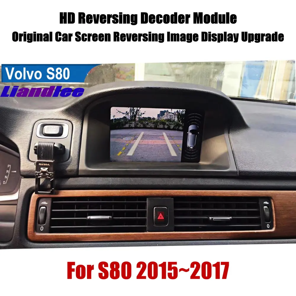 HD обратная парковочная камера для Volvo S80 2015 2017 заднего вида резервная декодер