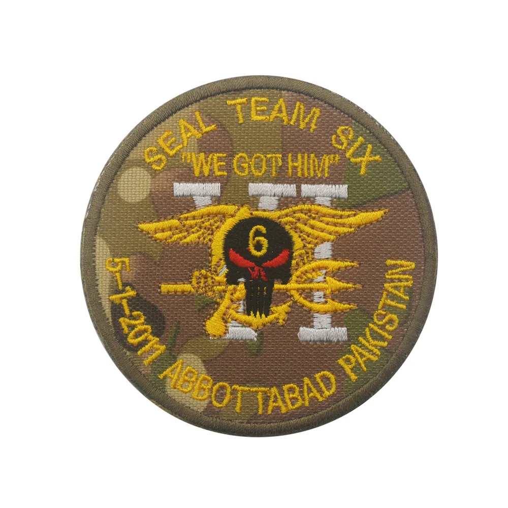Военно-морская команда США 6 шесть военных патчей команда VI SEAL TEAM 6 AIR LAND FROGMEN TRIDENT Ветеран матроска патч значок