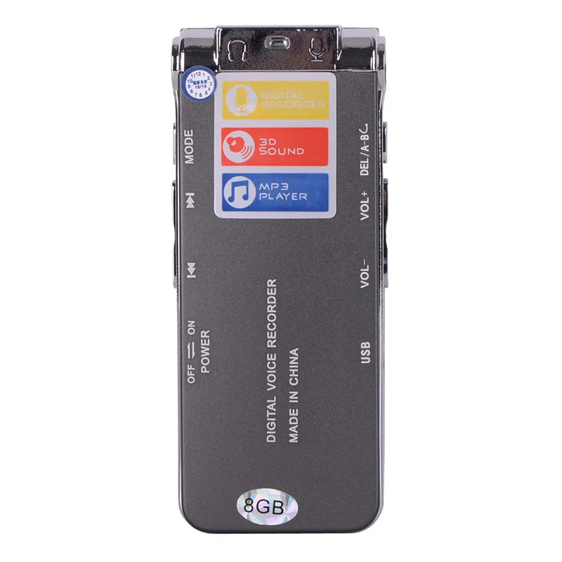 Перезаряжаемый Цифровой диктофон N28 16 ГБ 8 650Hr Диктофон MP3-плеер USB флеш-память