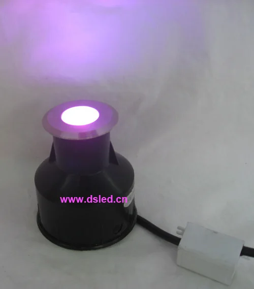 Подземный светильник из нержавеющей стали IP68 3 Вт LED RGB шаг DS 11S 25 3W 1X3W Три чип 5 в