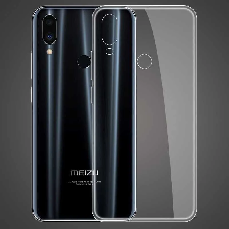 Для MeizuNote 9 Note 8 смартфон защитный силиконовый чехол TPU Handytasche прозрачный стяжка