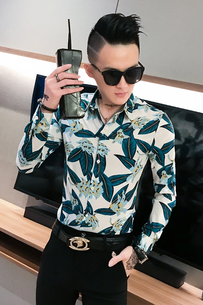 Высокое качество осень мужская рубашка мода Slim Fit Британский Стиль повседневные мужские рубашки с длинным рукавом деловые рабочие рубашки платье для мужчин s