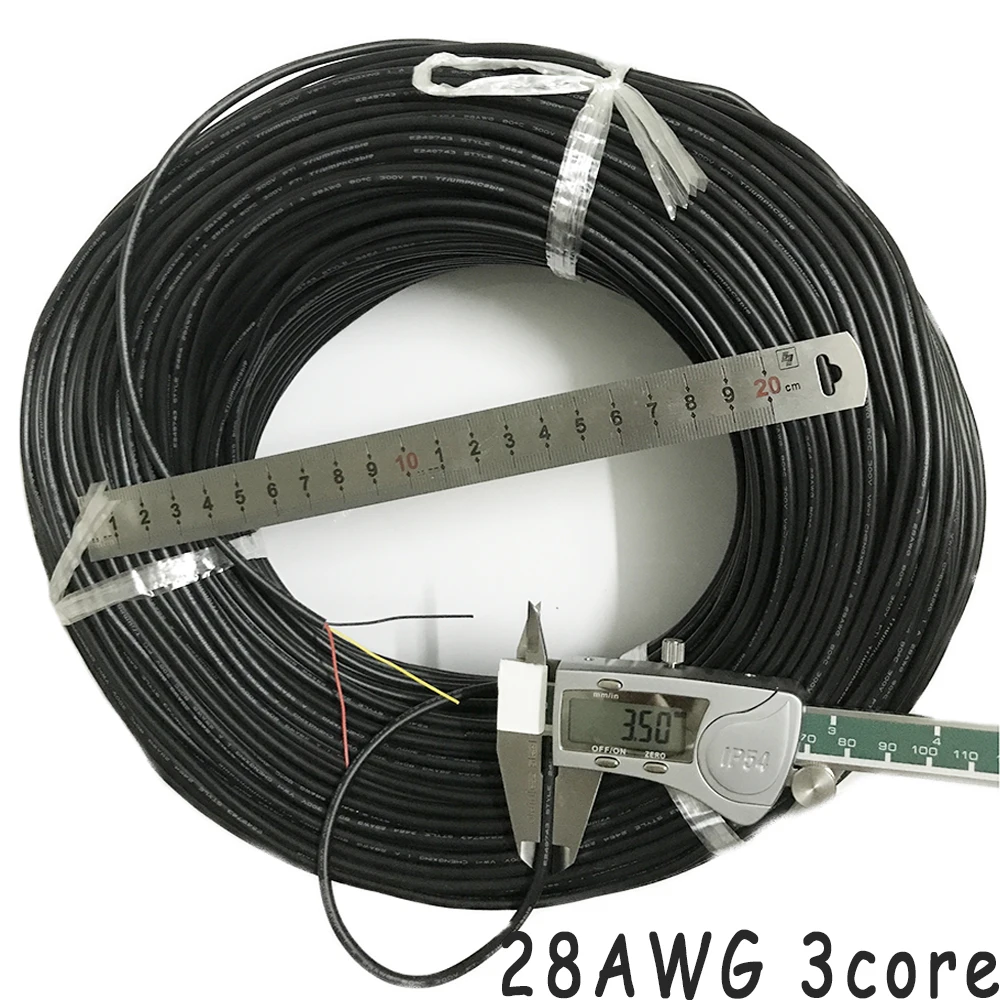 UL2464 28 AWG 2 3 4 5 7 8 9 основной кабель для USB мыши клавиатуры провода 10 м DIY ПВХ кабель мягкая оболочка линии управления провода