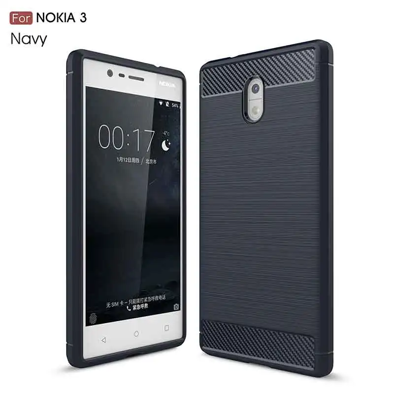 Чехол для мобильного телефона Nokia 3 противоударный чехол из ТПУ матовый Стильный