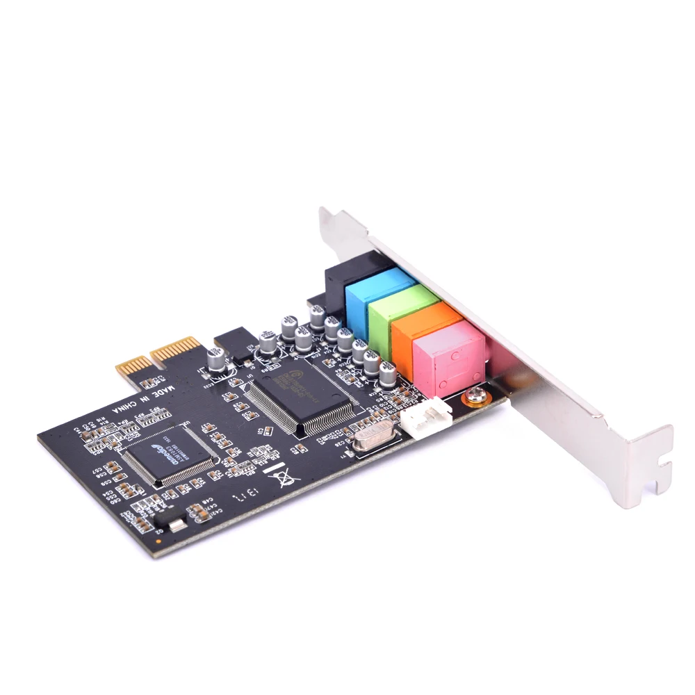 PCI-E 6 канальный соединитель технология истинная цифровая звуковая карта 5 1 CMI8738