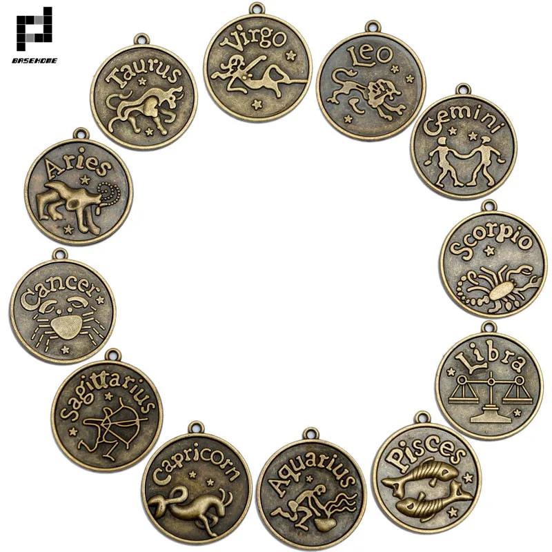 BASEHOME 10 шт./лот Дева/Стрелец/Водолей/Скорпион/весы/Козерог 12 созвездий настройки