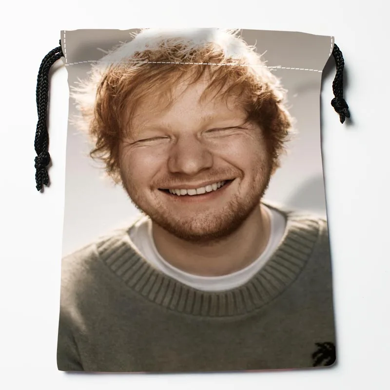 Новое прибытие Ed Sheeran сумки на шнуровке на заказ хранения печатных получить мешок тип сумки, сумки для хранения размер 18X22 см