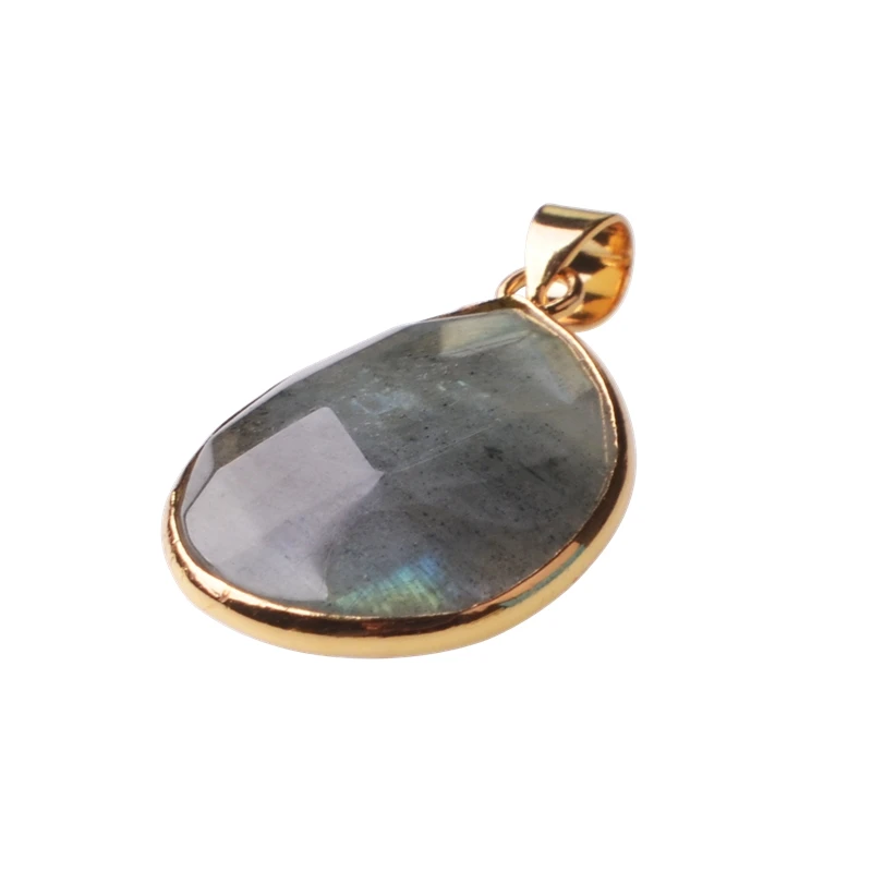 2019 Fashion Hot Sale Pendant necklace earrings Assorted Natural Stone Pendants Point  Charms  For women Jewelry