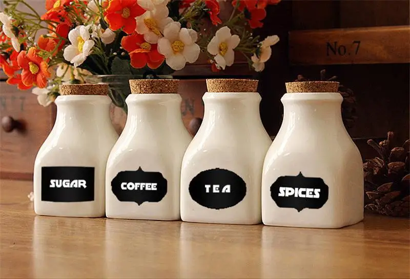 Меловая доска наклейки для рукоделия кухонная банка этикетки оптовая продажа 203