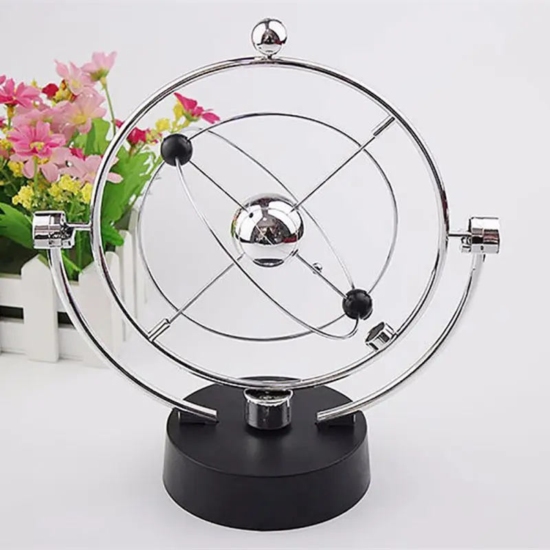 

Figurines Miniatures pendulo de newton metal balance ball energy conservation Model Metal Craft newton swing Desk Ornament