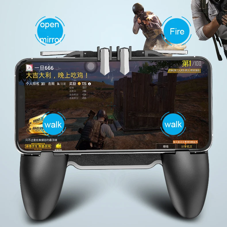 Триггеры для сотового телефона PUBG Shooter геймпад Free fire Cellular gamer триггеры мобильного