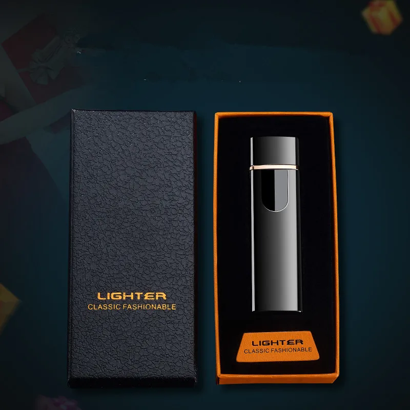Jobon usb Зажигалка Ветрозащитная ультратонкая электронная