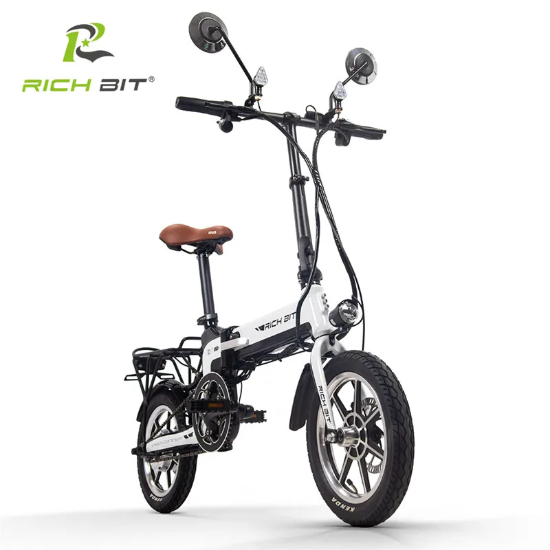 RichBit RT 619 14 дюймовый складной электрический велосипед 36 в 250 Вт 10 2 Ач литиевая
