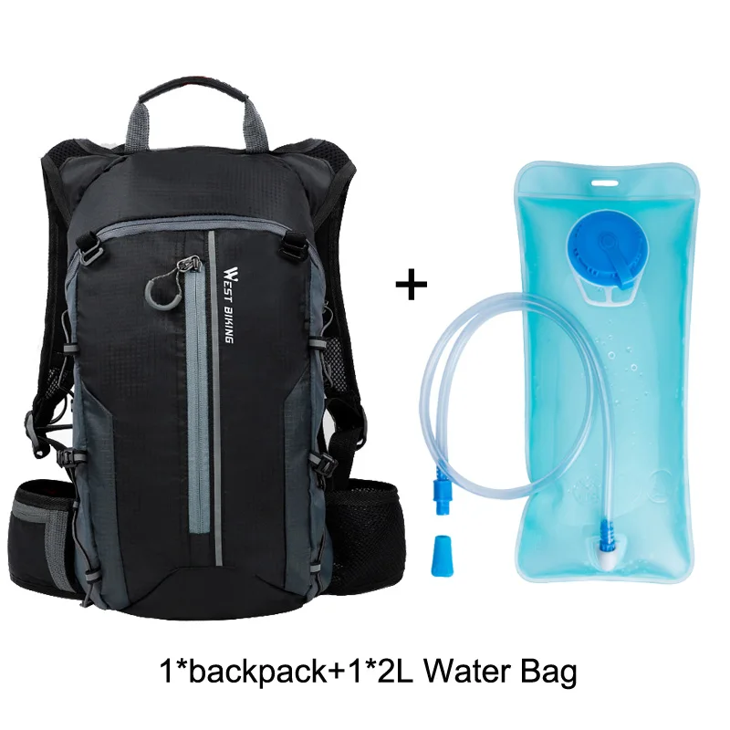 Gray water bag Рюкзак для велосипеда нейлоновая велосипедная сумка с сопротивлением разрыву велосипедная фляга для воды Сверхлегкий велосипедный рюкзак непромокаемые велосипедные аксессуары - Цвет: Gray water bag