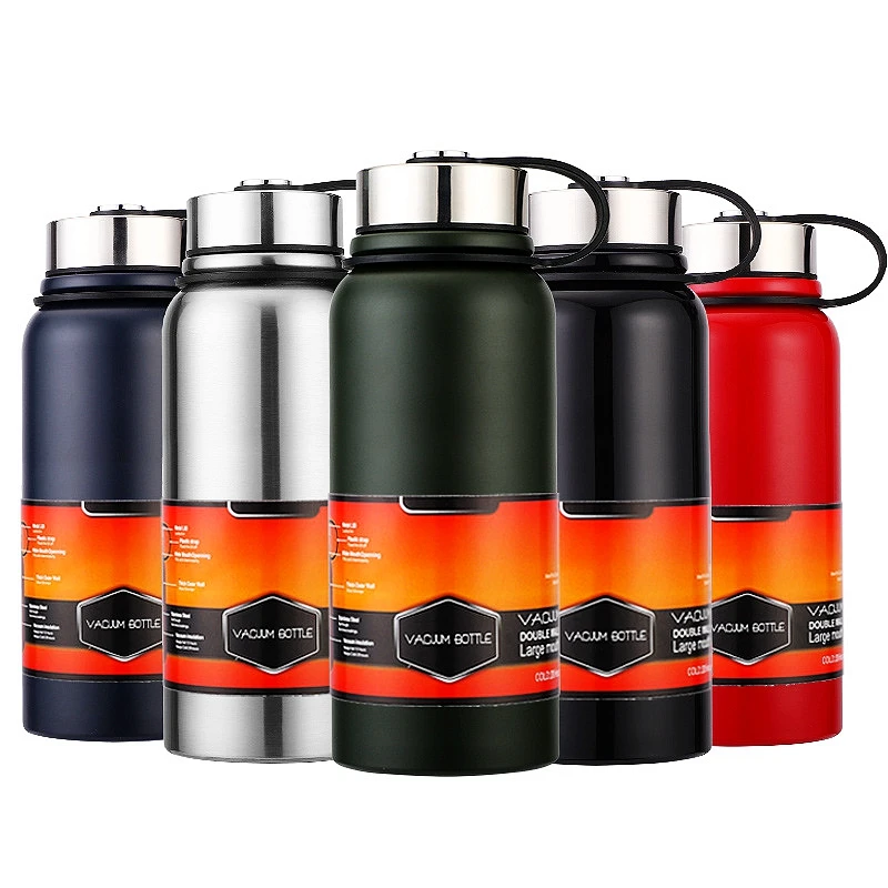 

Large Capacity 1200ML 800ML Stainless Steel Space Insulation Sport Water Bottle Vaccum Flasks Thermo Travel Water Bottles